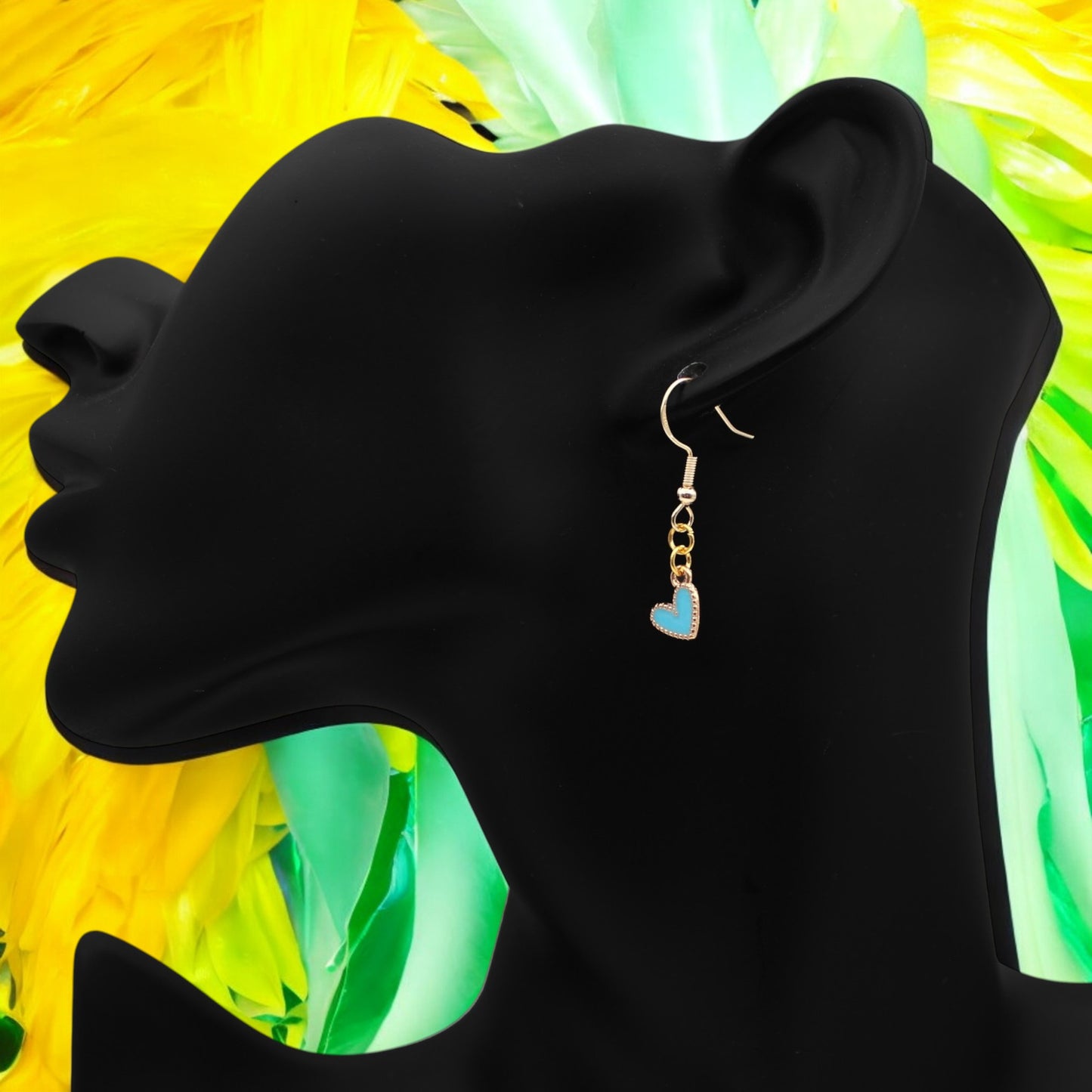 Made With Love Charmed Blue Hearts Earrings