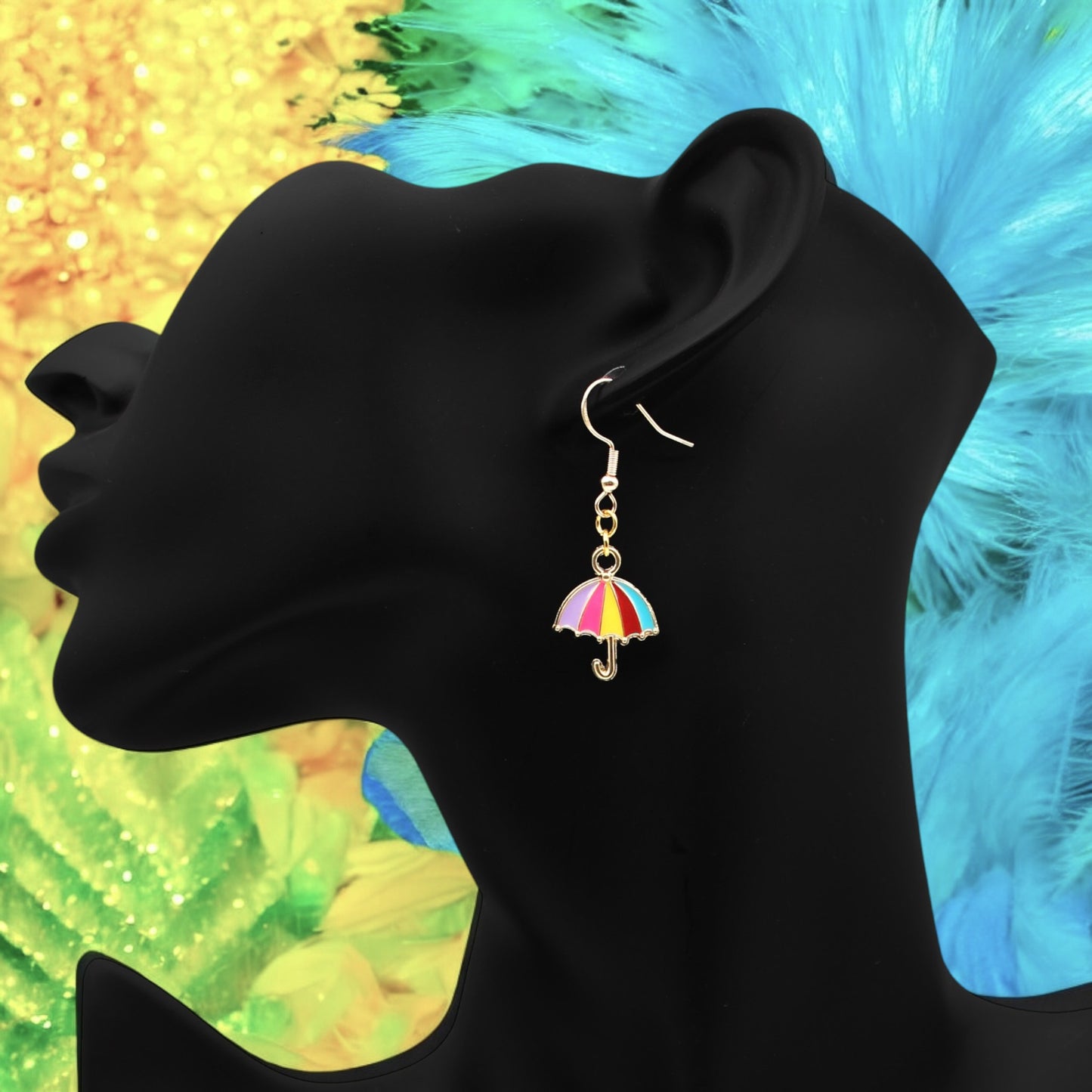 Made With Love Charmed Collection Large Umbrella Hook Earrings
