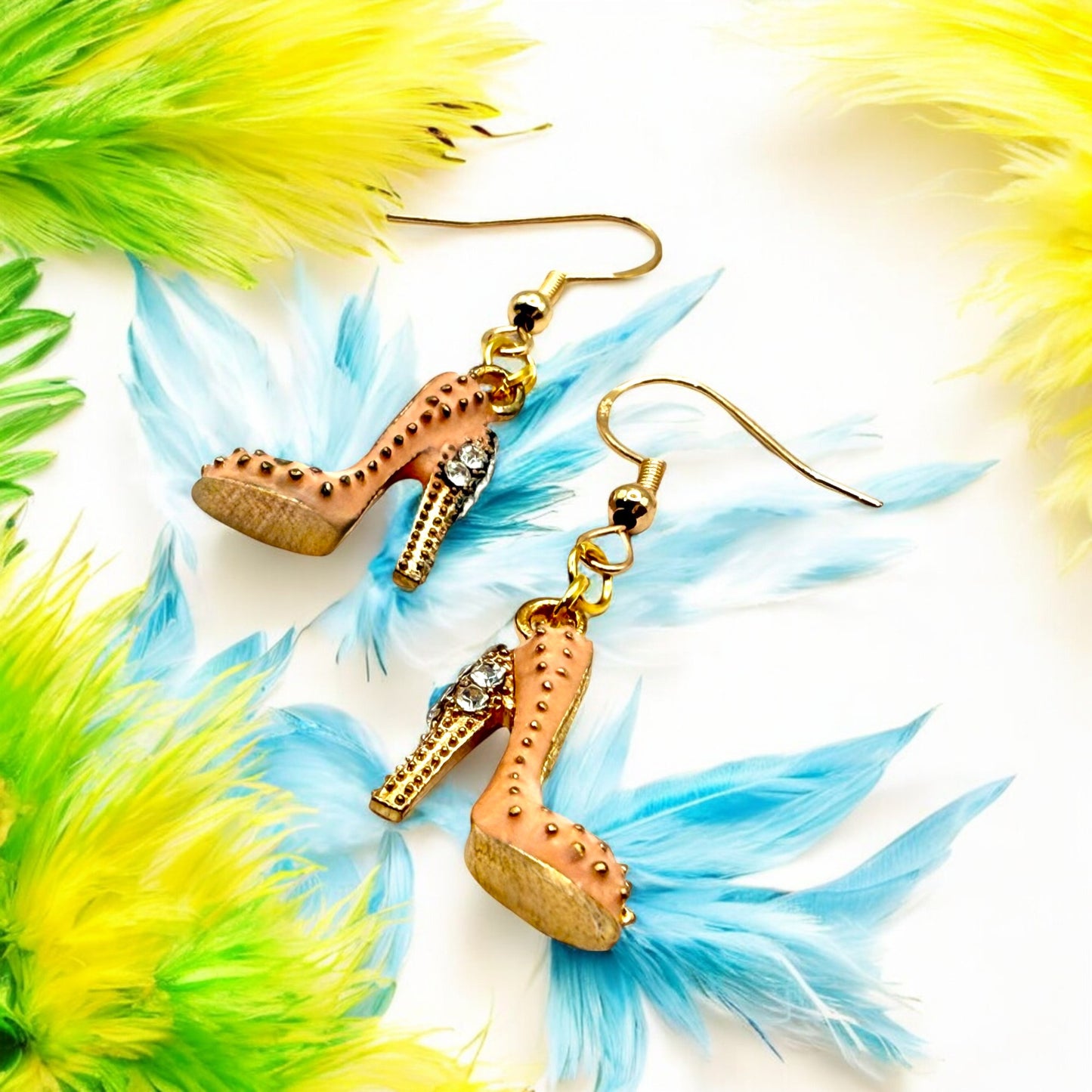 Made With Love Charmed Collection Pink Shoes Earrings
