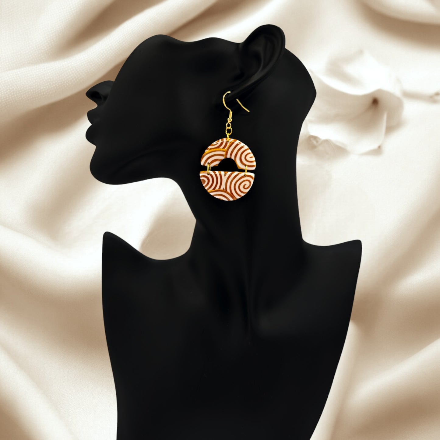 These Pretty Things Aurum Helix Collection Medium Joined Semi Circles Hook Earrings