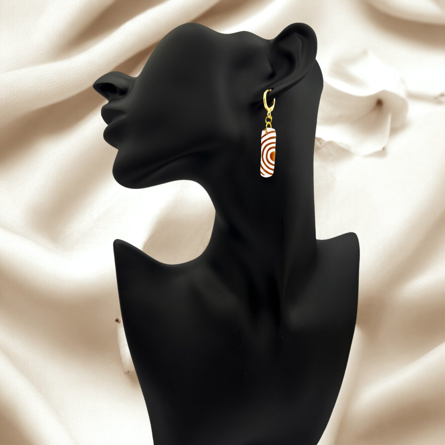 These Pretty Things Aurum Helix Collection Small Oblong Hoop Earrings