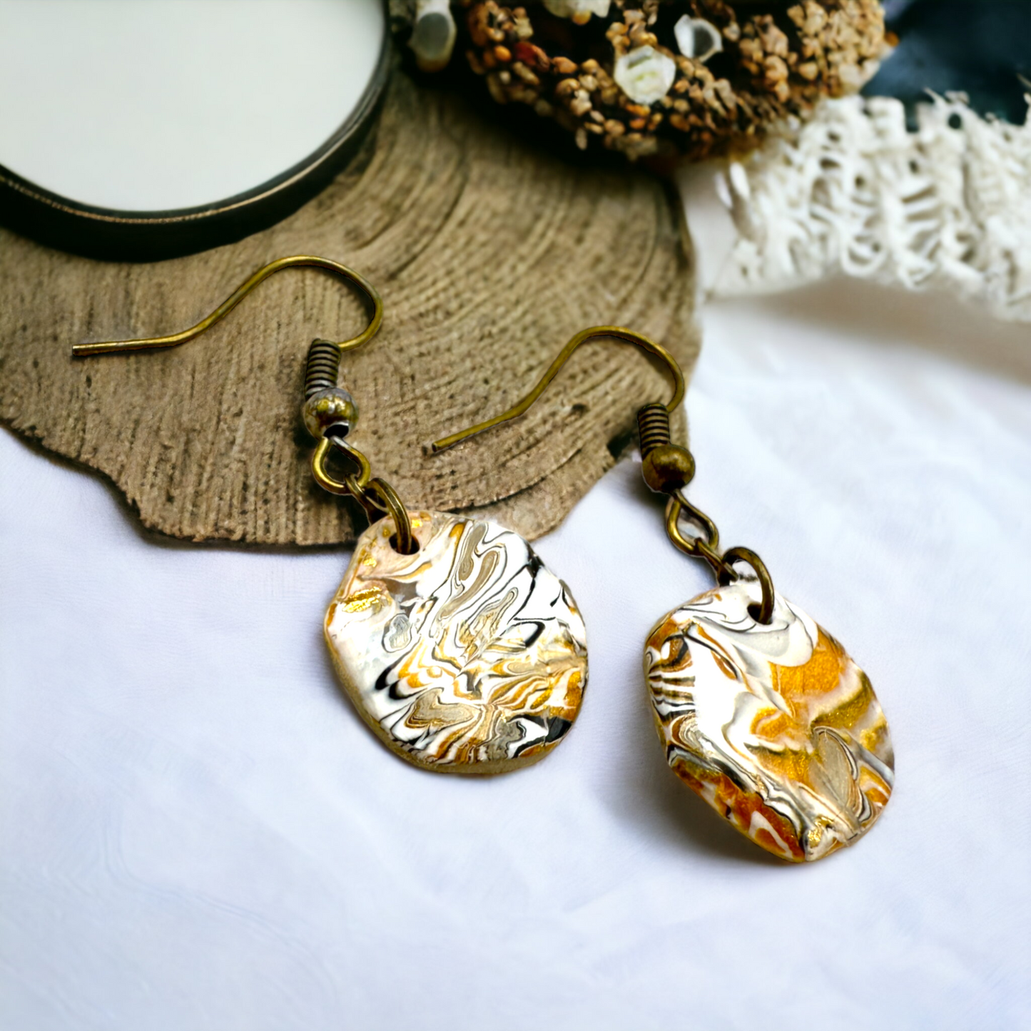 These Pretty Things Azura Collection Extra Small Hexagon Hook Earrings