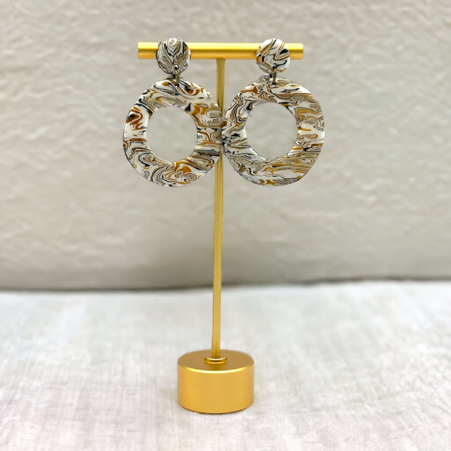 These Pretty Things Azura Collection Large Ring Post Earrings