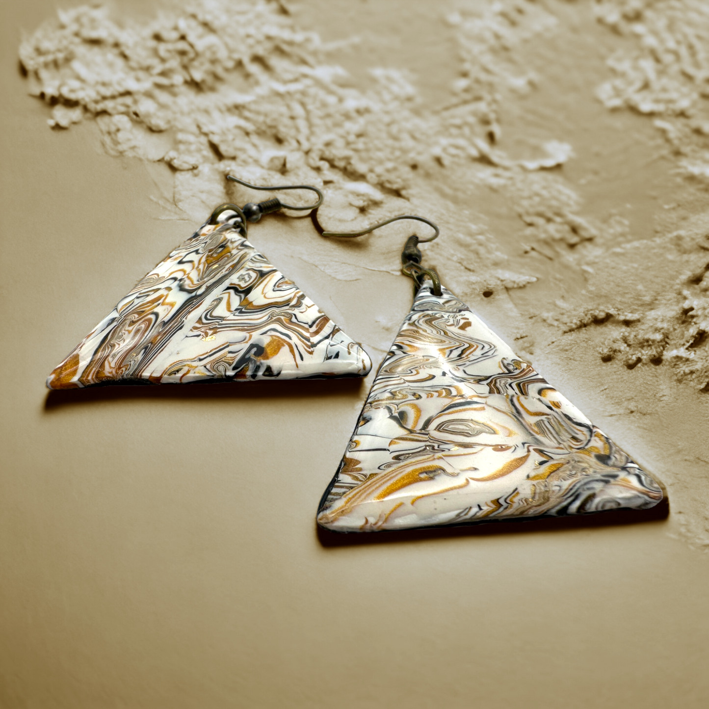 These Pretty Things Azura Collection Large Triangle Hook Earrings