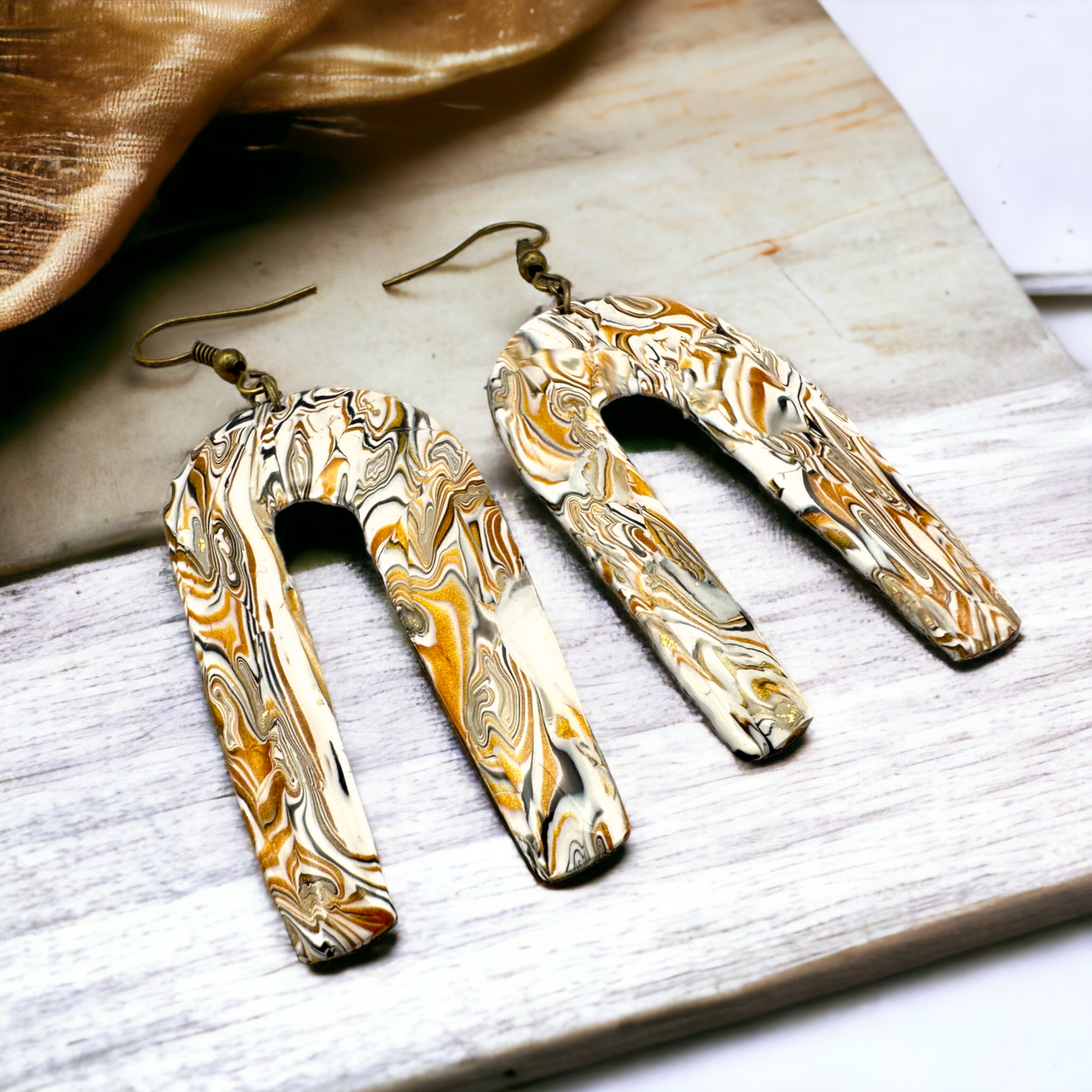 These Pretty Things Azura Collection Long Arch Hook Earrings