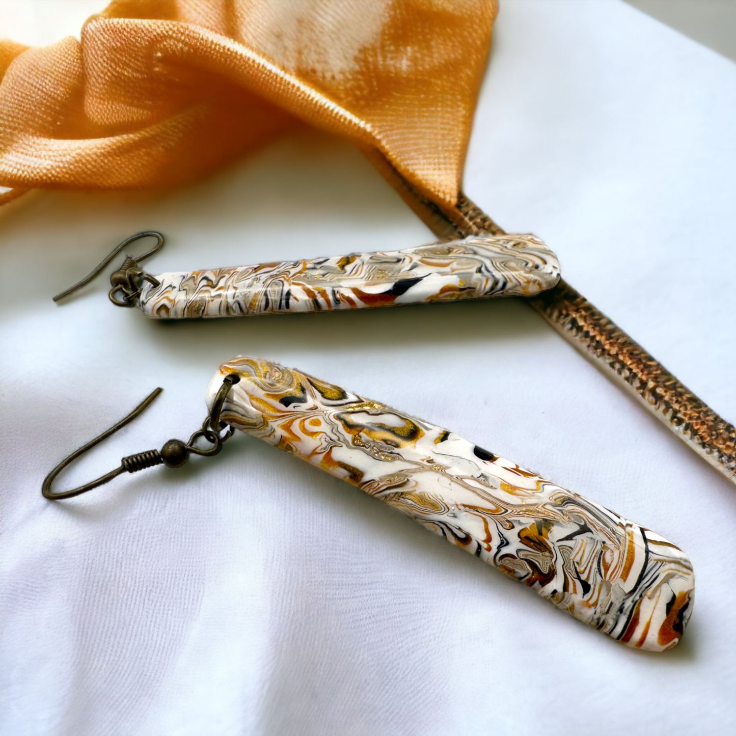 These Pretty Things Azura Collection Long Rounded Pencil Hook Earrings