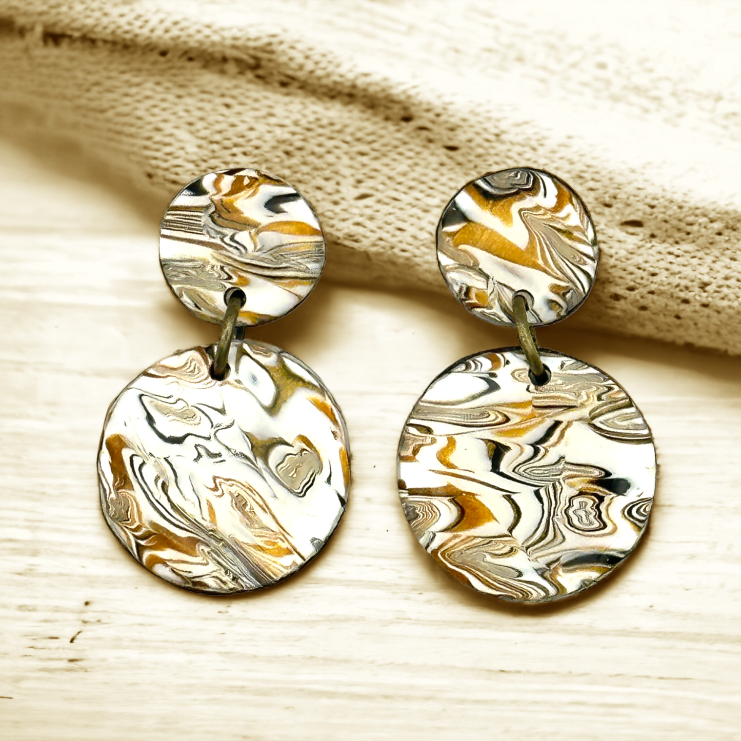 These Pretty Things Azura Collection Penny Drop Post Earrings