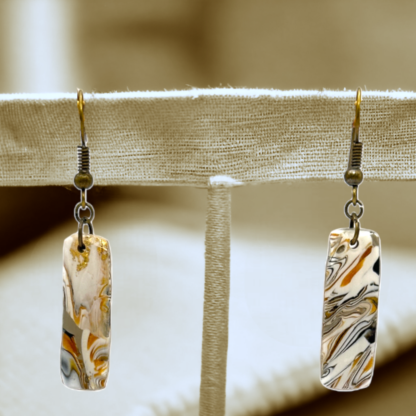 These Pretty Things Azura Collection Small Oblong Hook Earrings