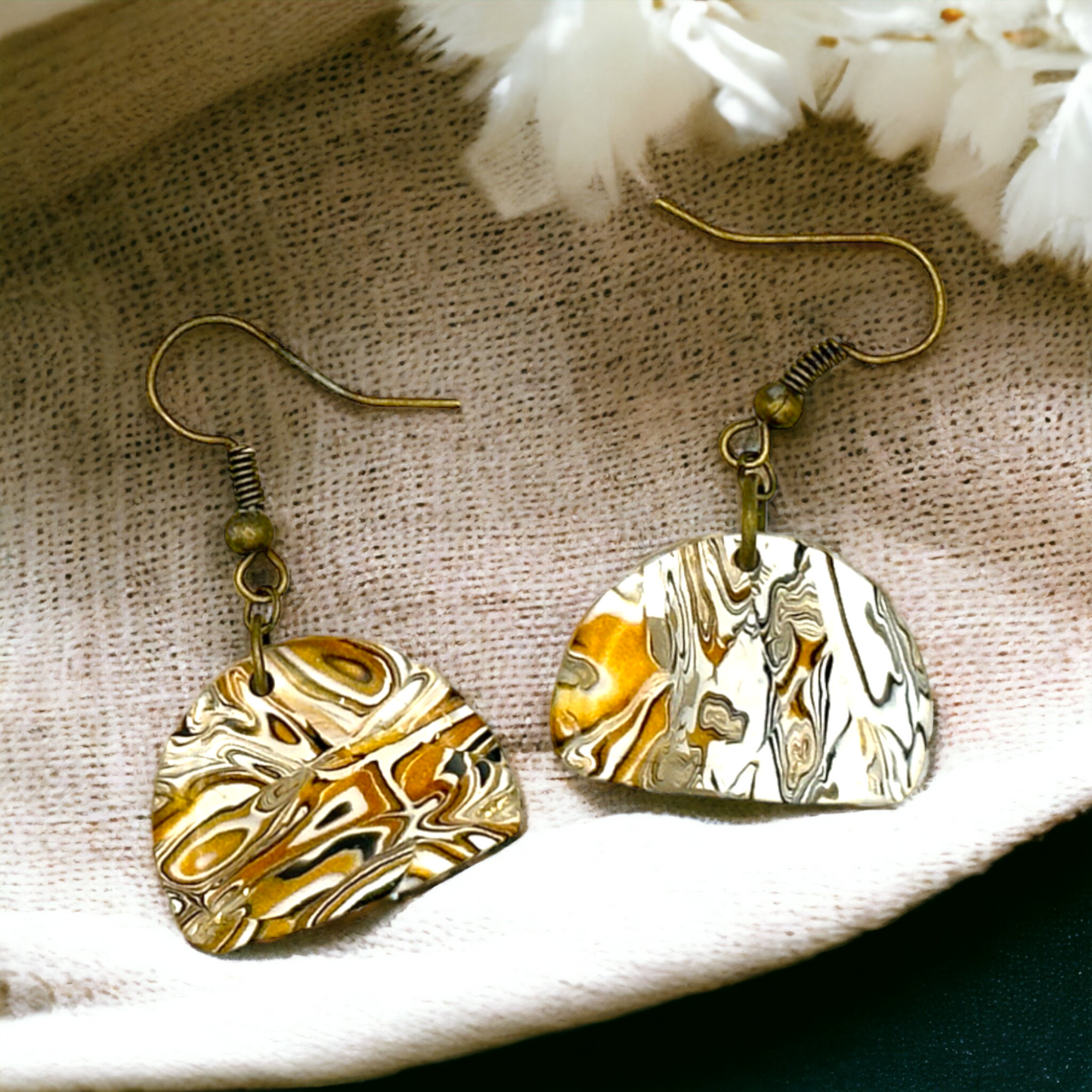 These Pretty Things Azura Collection Small Semi Circle Hook Earrings