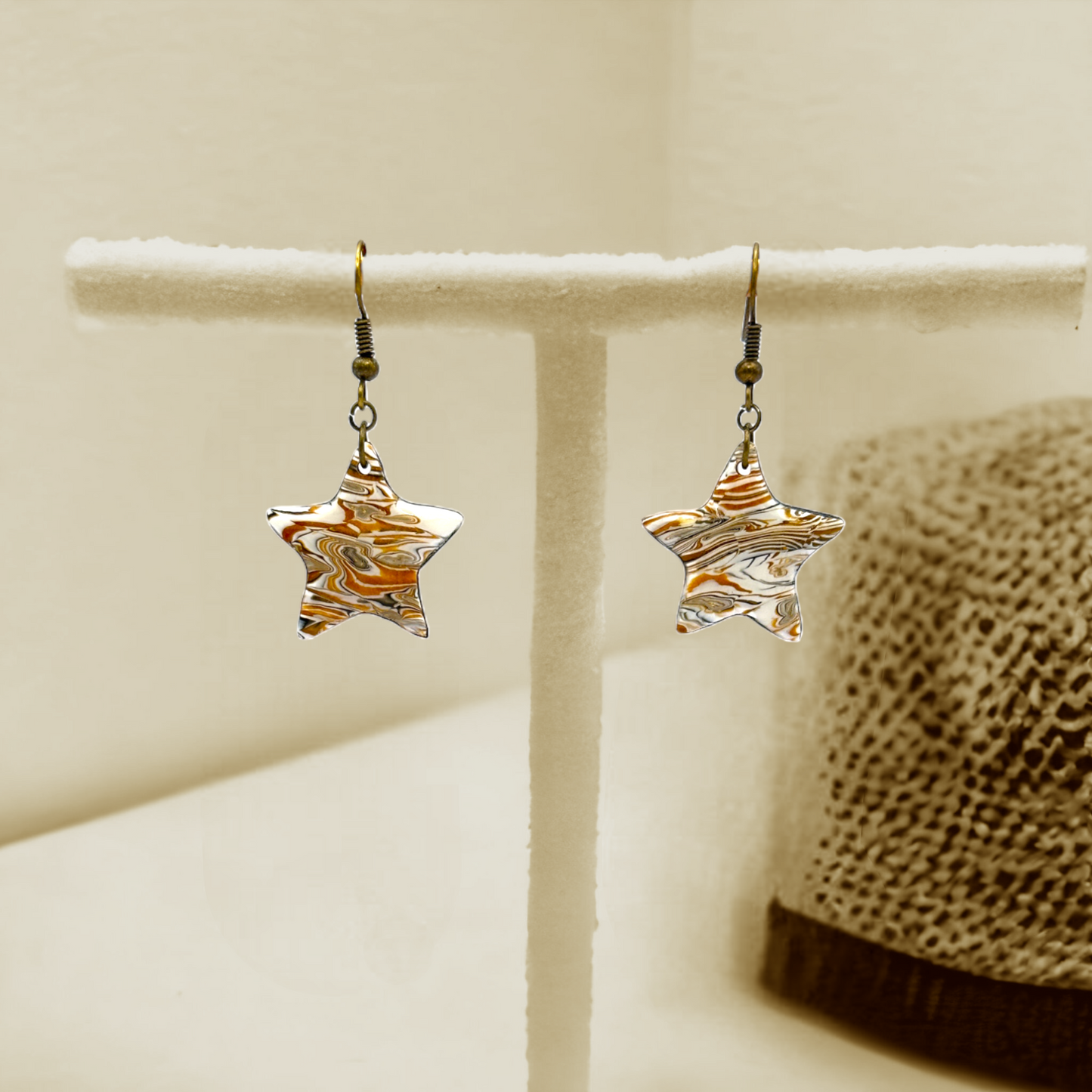 These Pretty Things Azura Collection Small Star Hook Earrings