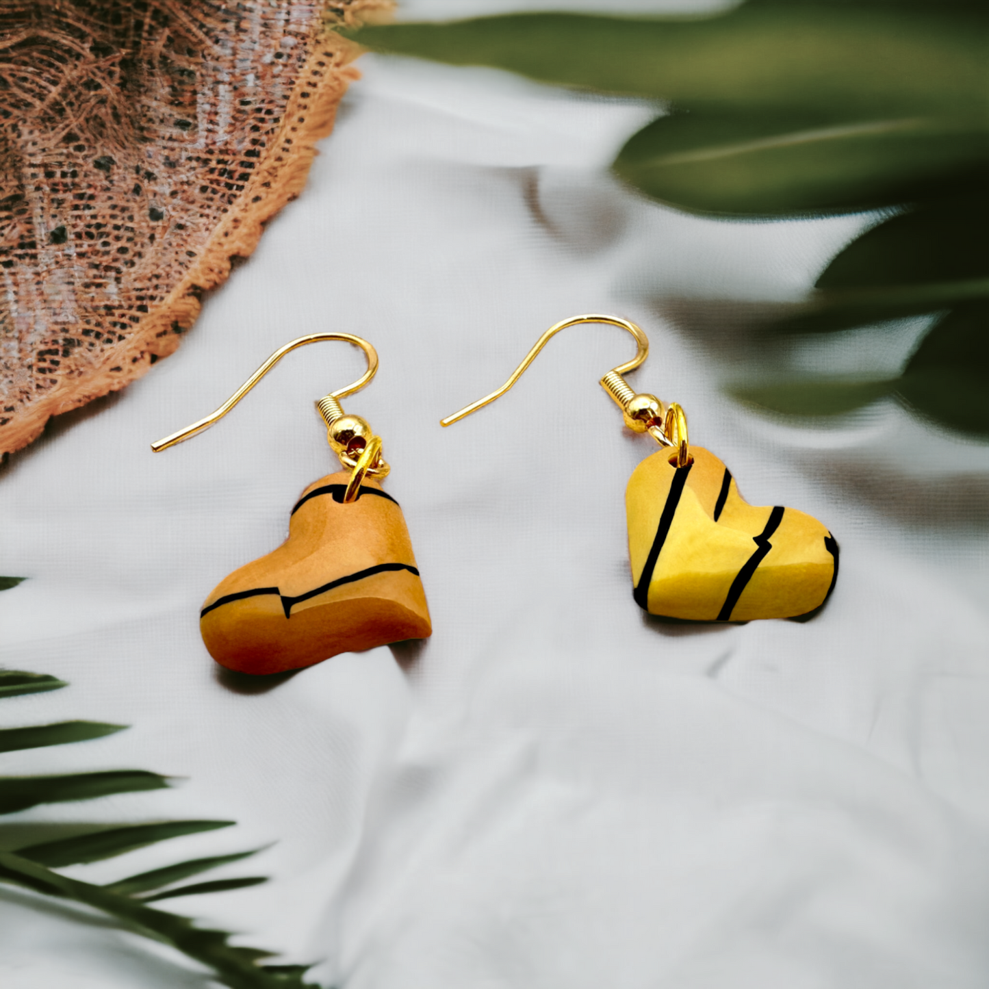 These Pretty Things Bijoux Tiger Collection Sleepy Hearts Extra Small Hook Earrings