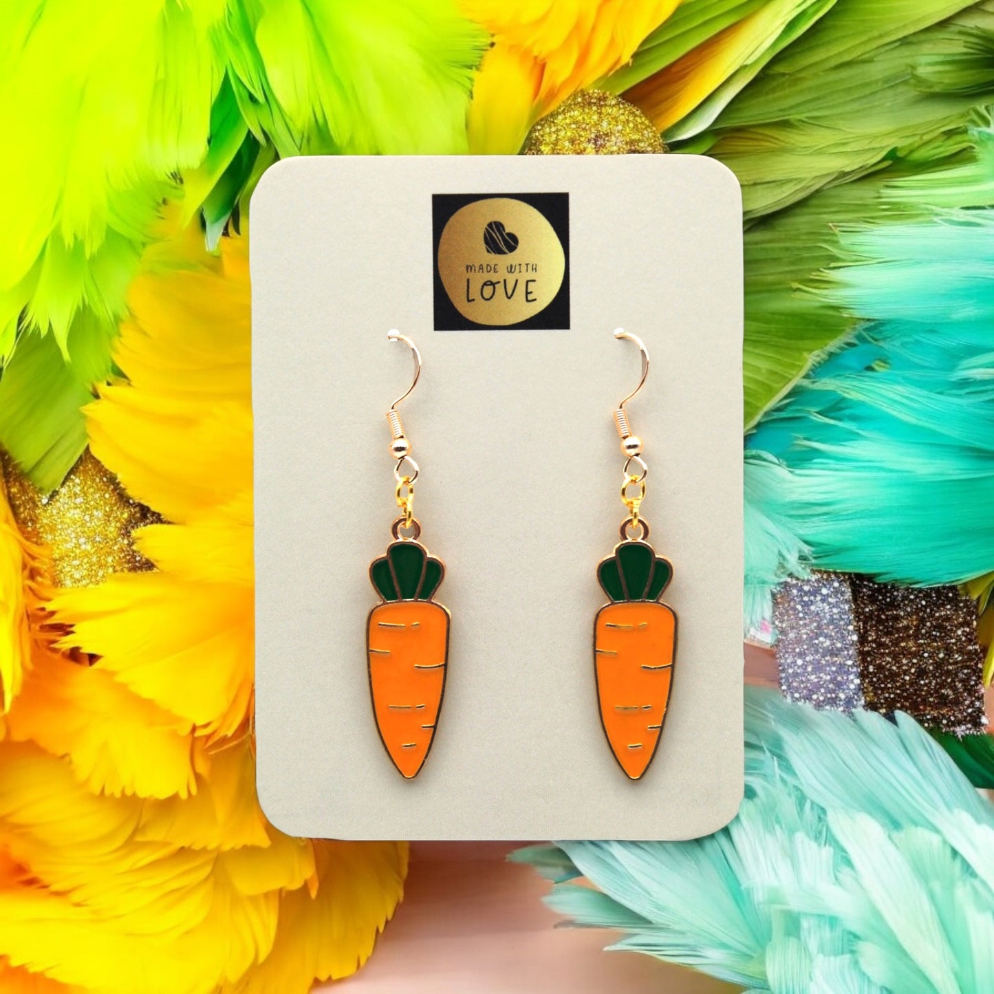 These Pretty Things Charmed Collection Carrot Large Hook Earrings