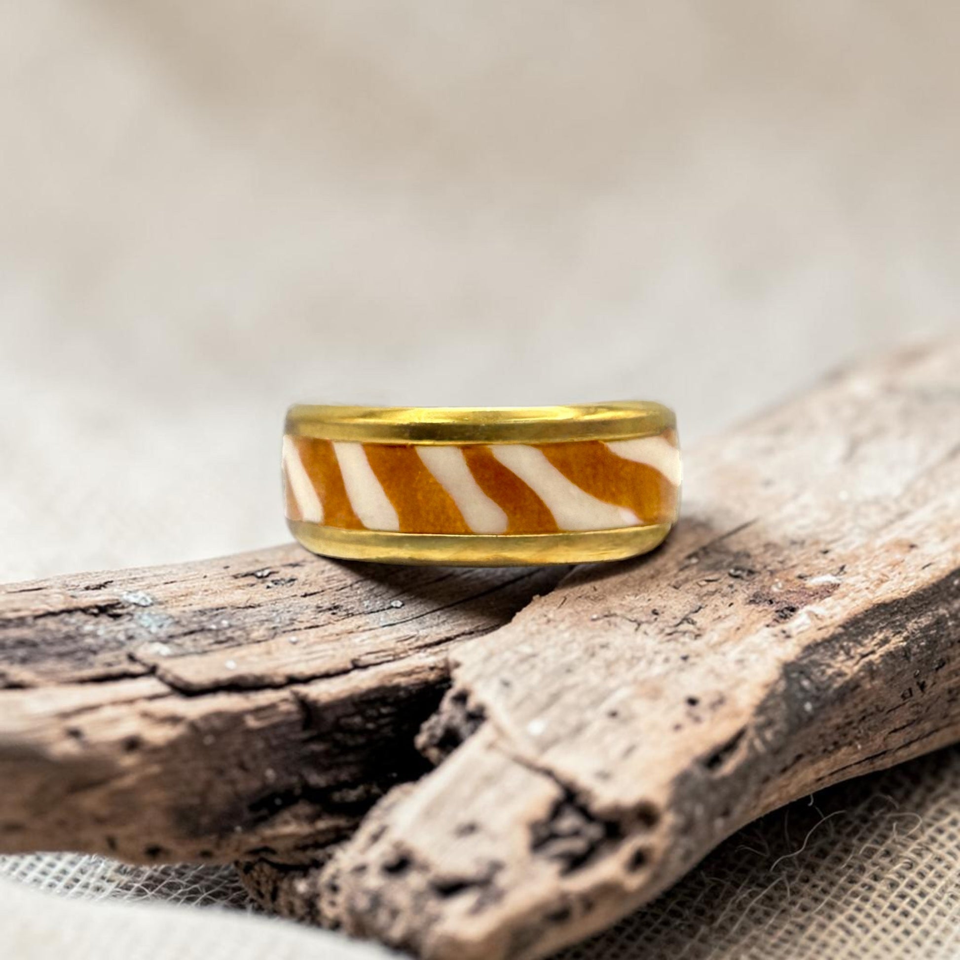 These Pretty Things Amber Swirl Ring