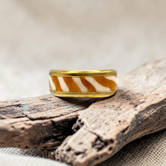 These Pretty Things Amber Swirl Ring