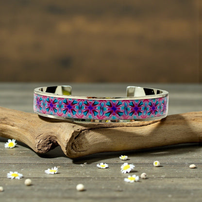 These Pretty Things Lilac Daydream Silver Bangle