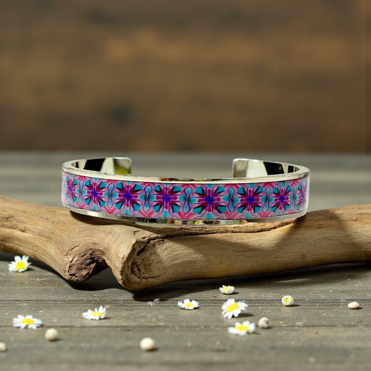 These Pretty Things Lilac Daydream Silver Bangle