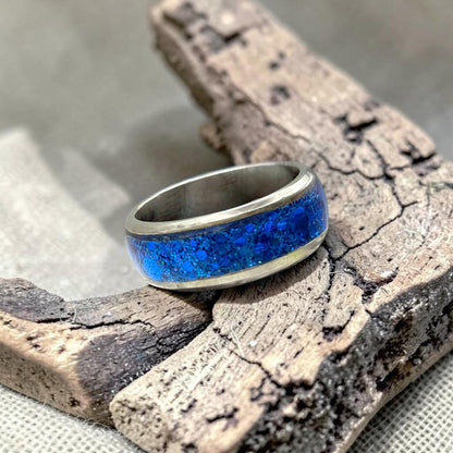 These Pretty Things Blue Crystals Silver Ring