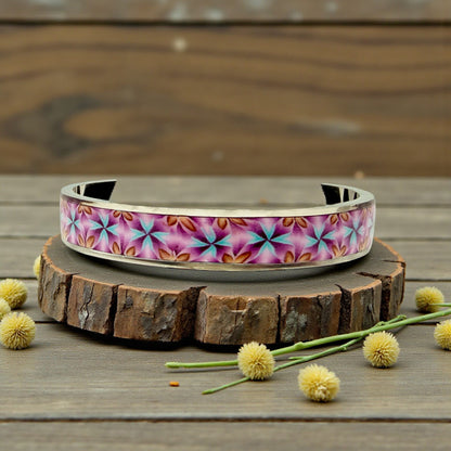 These Pretty Things Velvet Petals Silver Bangle