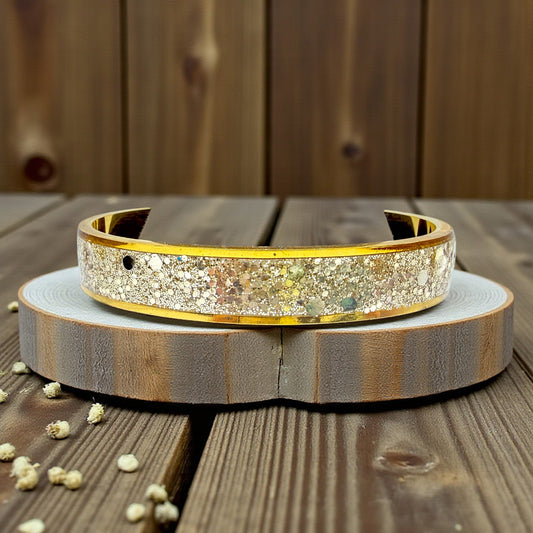 Aurelian Crystal Gold Bangle