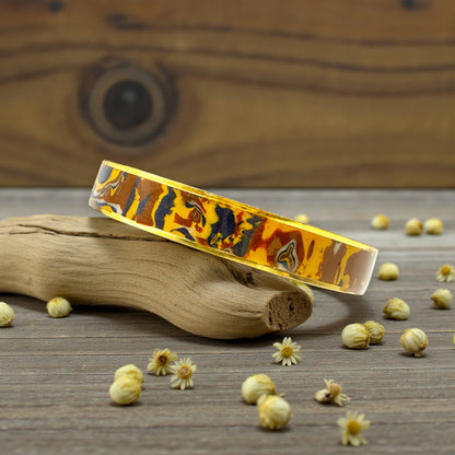 These Pretty Things Abstract Ember Gold Bangle