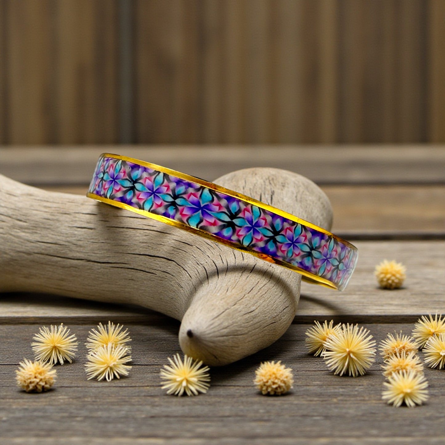 These Pretty Things Night Prism Silver Bangle