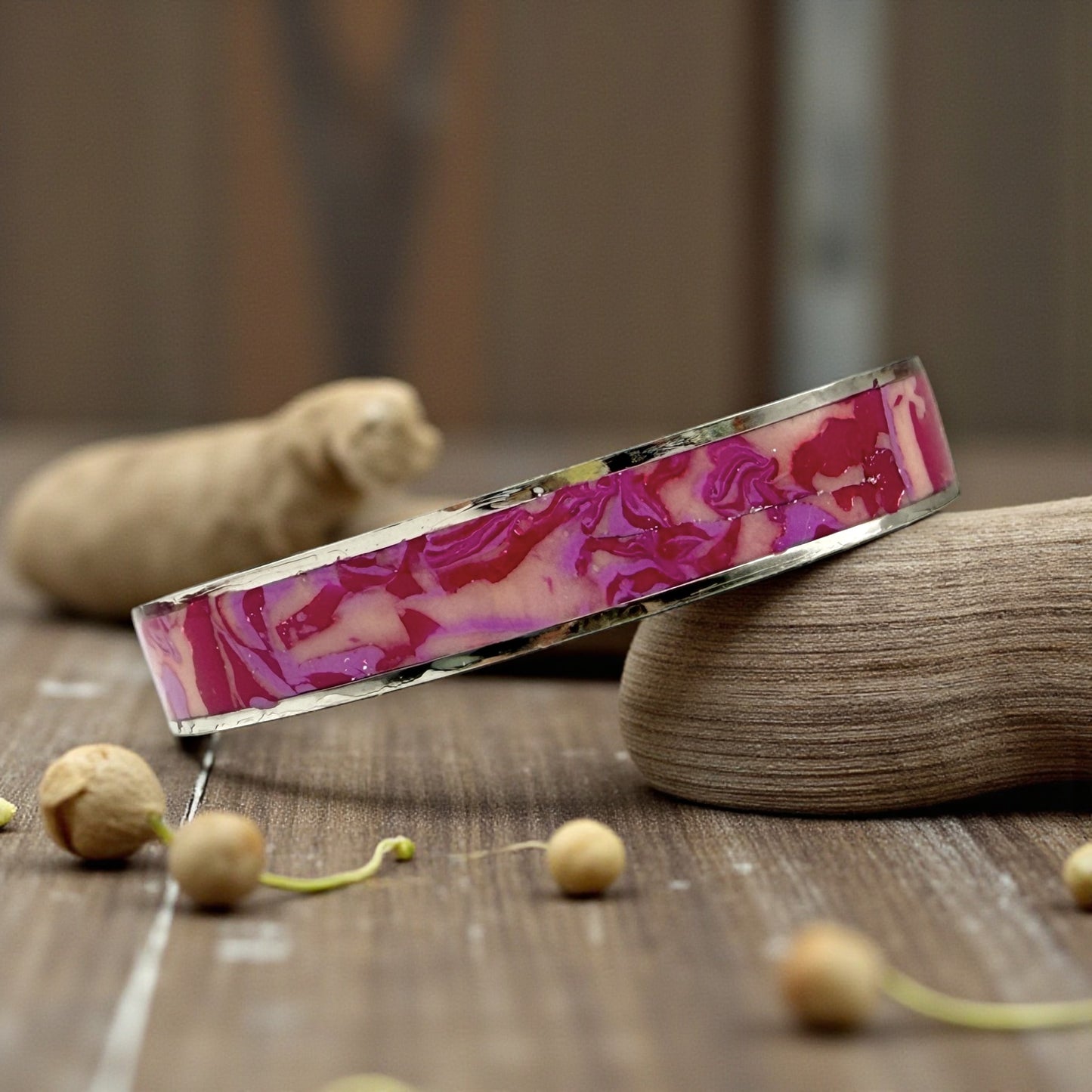 These Pretty Things Strawberry Sundae Silver Bangle