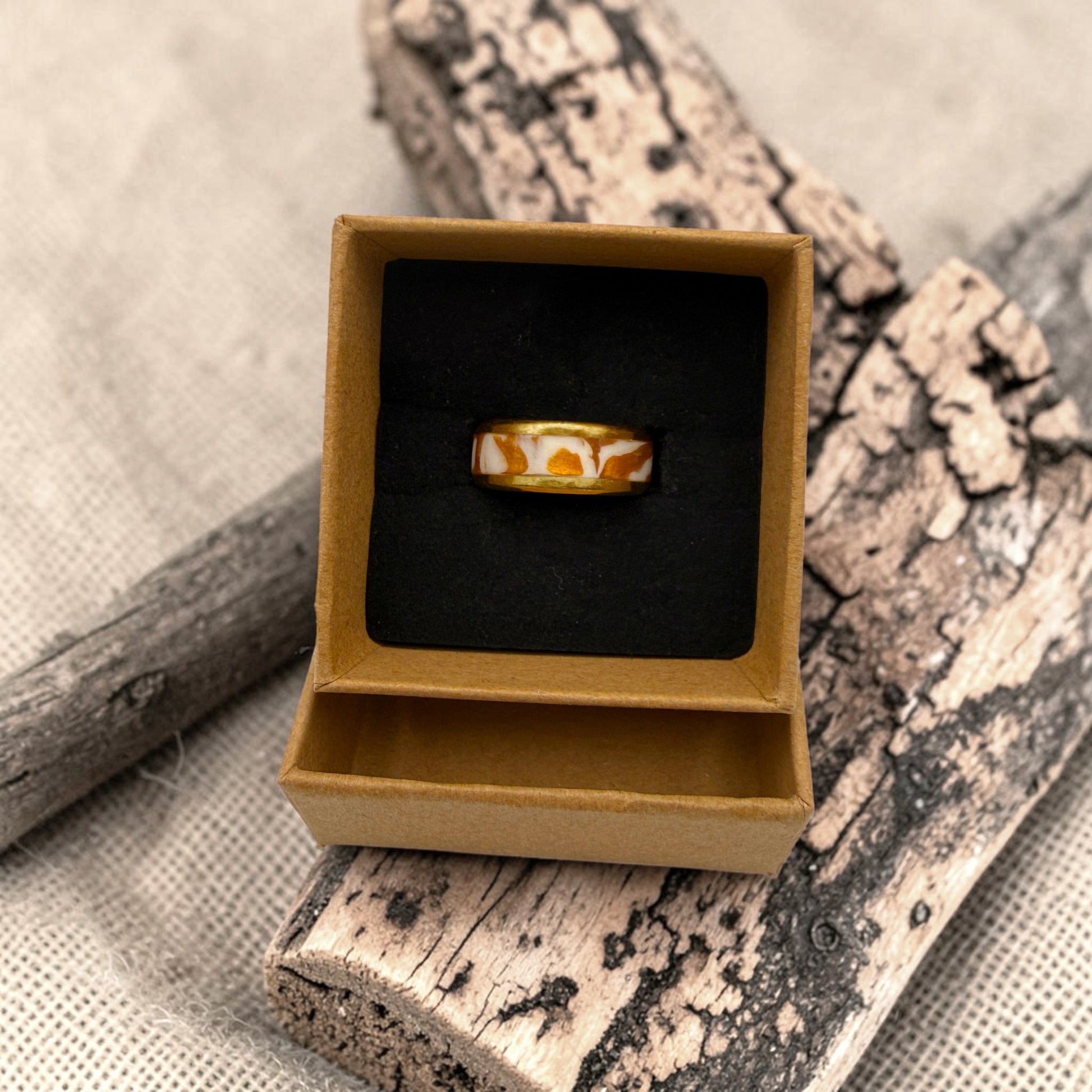 These Pretty Things Amber Swirl Ring