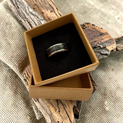 These Pretty Things Black Glitter Ring