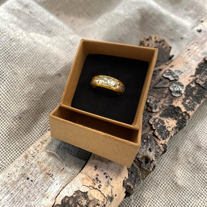 These Pretty Things Gold Crystal Gold Ring