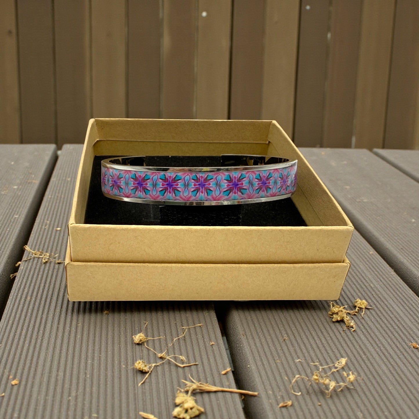 These Pretty Things Lilac Daydream Silver Bangle