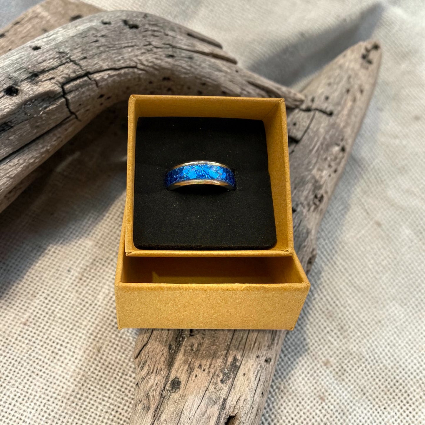 These Pretty Things Blue Crystals Silver Ring
