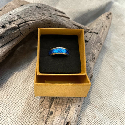These Pretty Things Blue Crystals Silver Ring