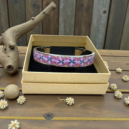 These Pretty Things Velvet Petals Silver Bangle