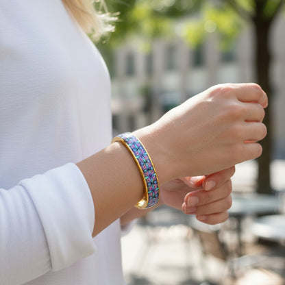 These Pretty Things Night Prism Silver Bangle