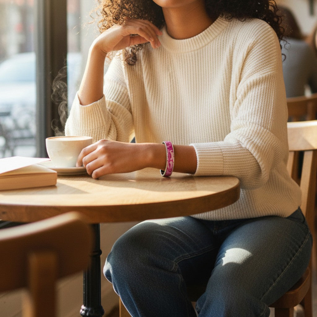 These Pretty Things Strawberry Sundae Silver Bangle
