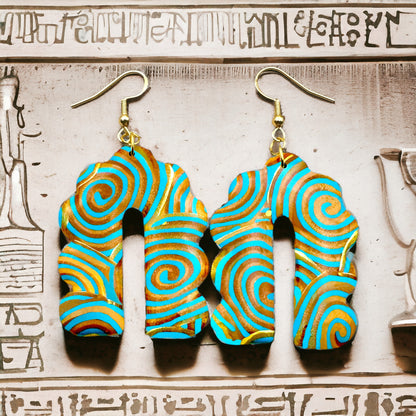 Osiris Collection Large Scalloped Arch Hook Earrings