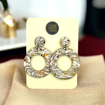These Pretty Things Azura Collection Large Ring Post Earrings 