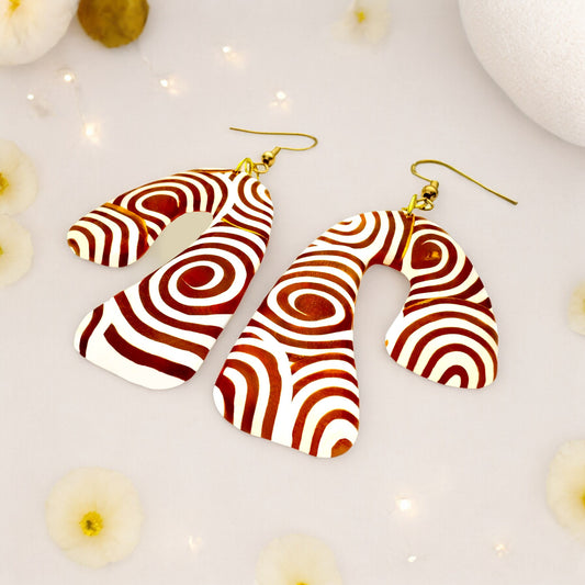 These Pretty Things Aurum Helix Collection Extra Large Freeform Arch Hook Earrings