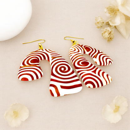 These Pretty Things Aurum Helix Collection Extra Large Freeform Arch Hook Earrings