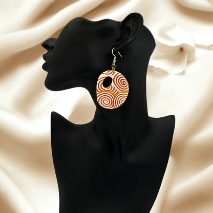 These Pretty Things Aurum Helix Collection Extra Large Open Pebble Hook Earrings