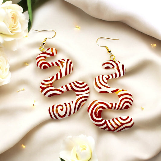 These Pretty Things Aurum Helix Collection Extra Large Squiggles Hook Earrings