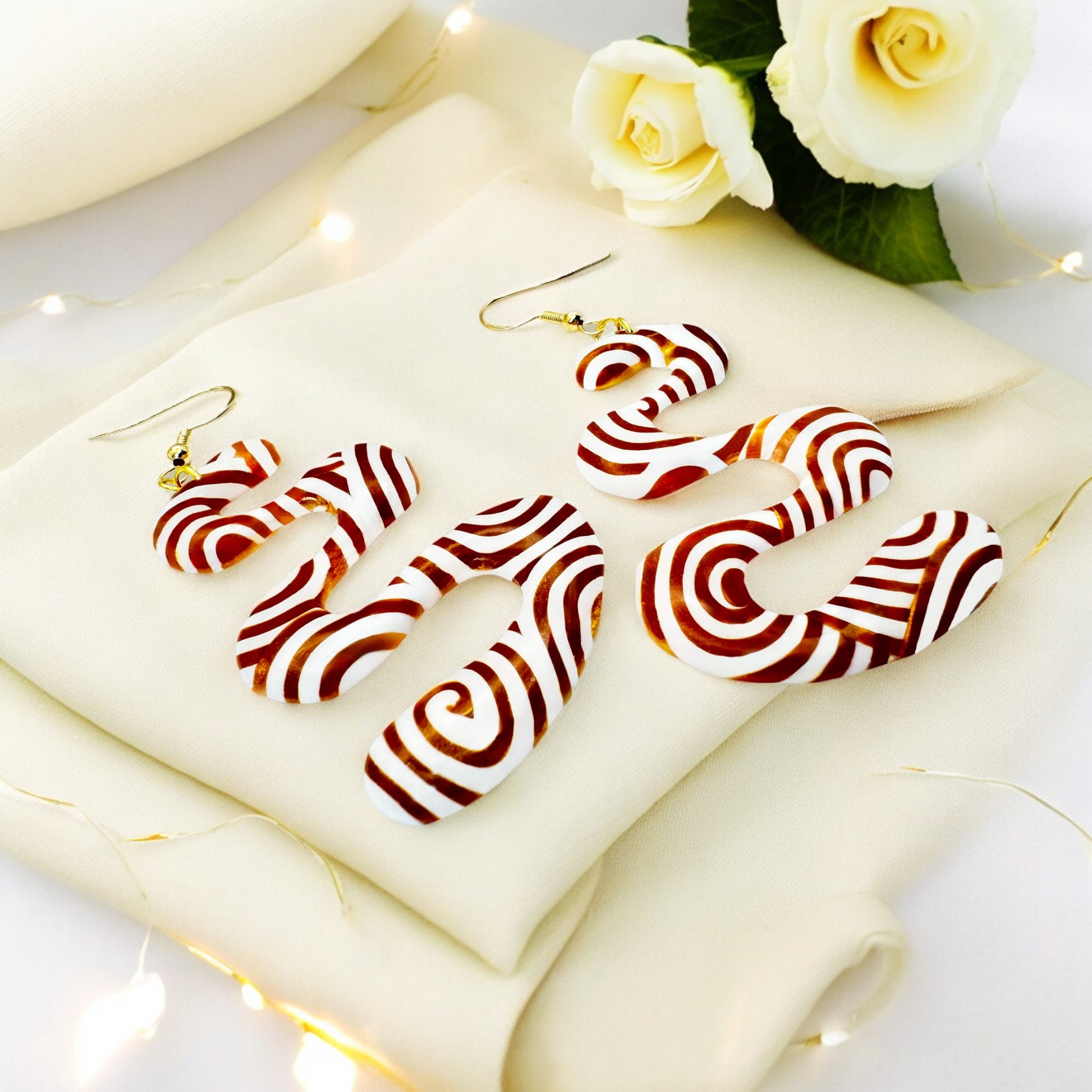 These Pretty Things Aurum Helix Collection Extra Large Squiggles Hook Earrings