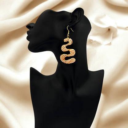 These Pretty Things Aurum Helix Collection Extra Large Squiggles Hook Earrings
