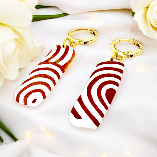 These Pretty Things Aurum Helix Collection Small Oblong Hoop Earrings