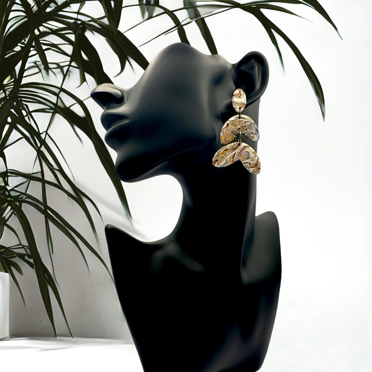 These Pretty Things Azura Collection 3 Tier Post Earrings