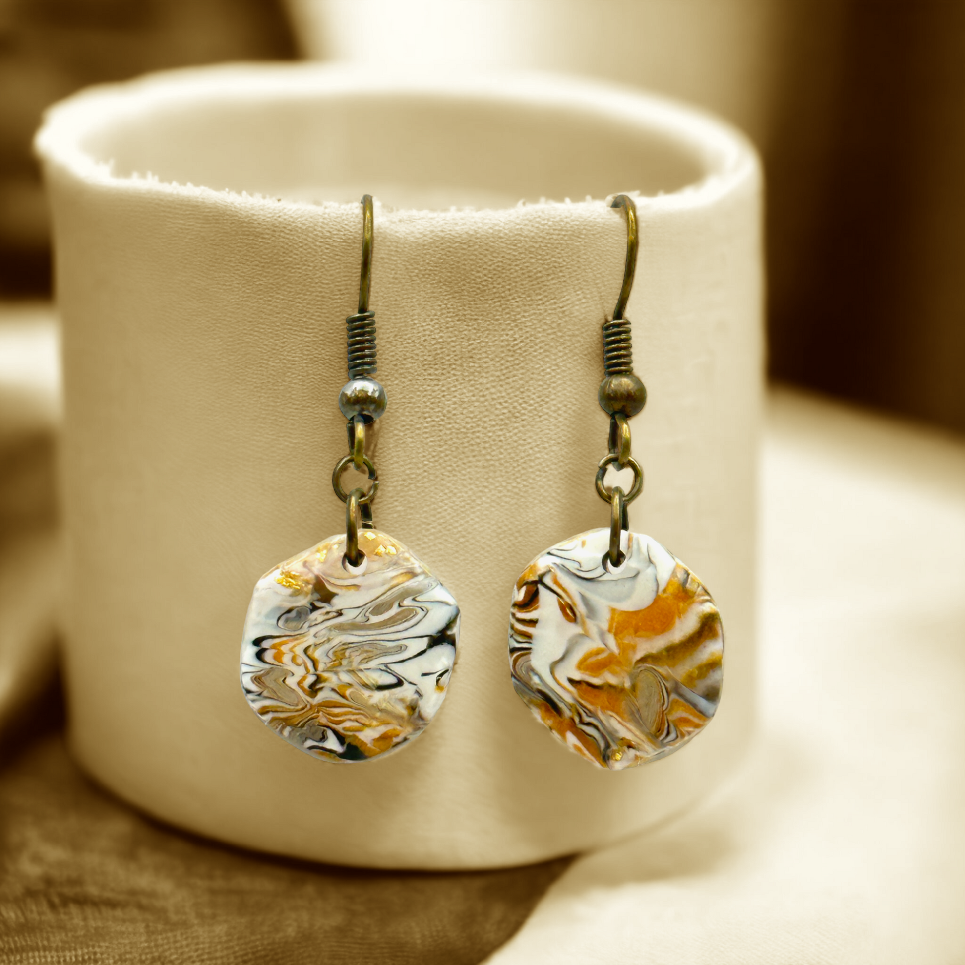 These Pretty Things Azura Collection Extra Small Hexagon Hook Earrings