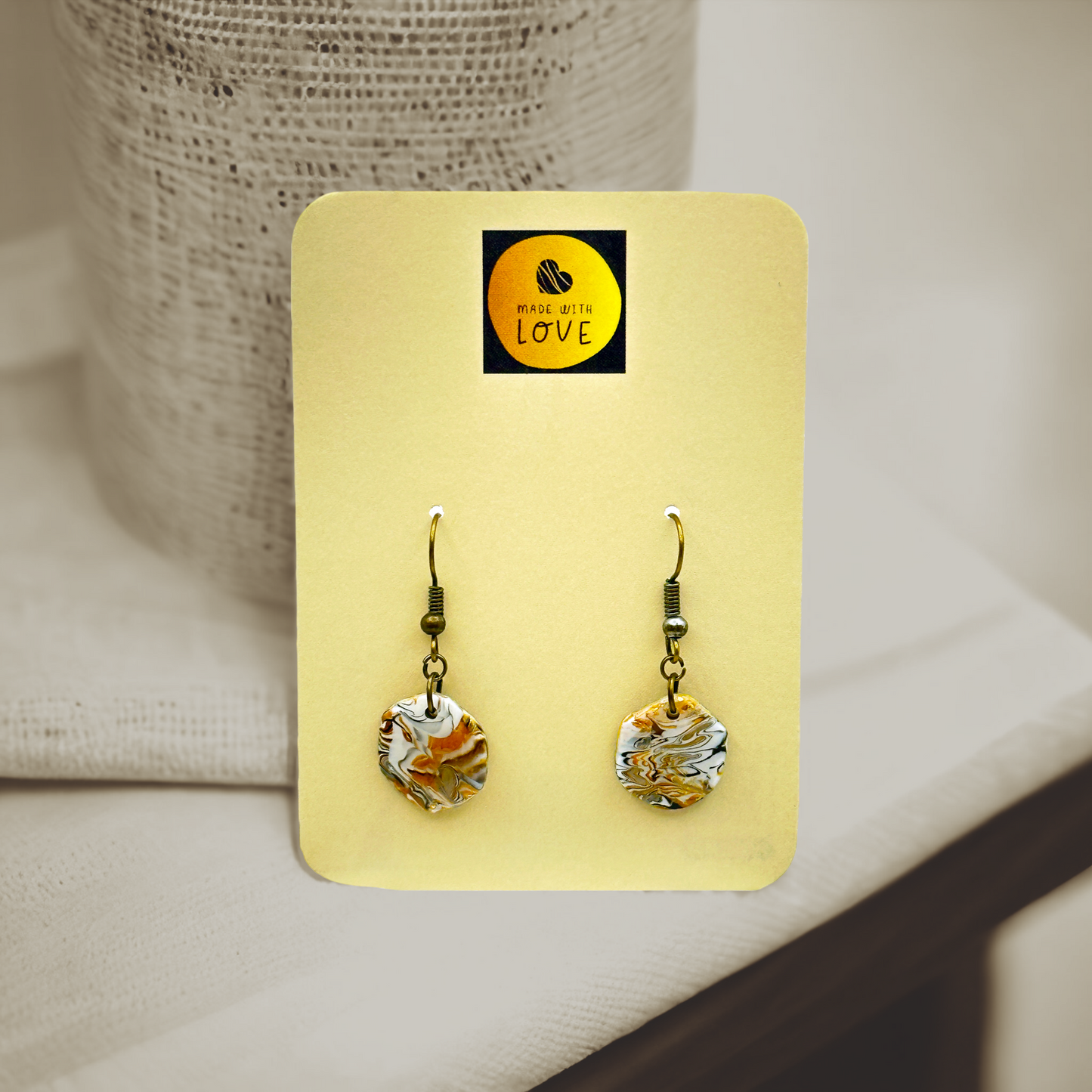 These Pretty Things Azura Collection Extra Small Hexagon Hook Earrings
