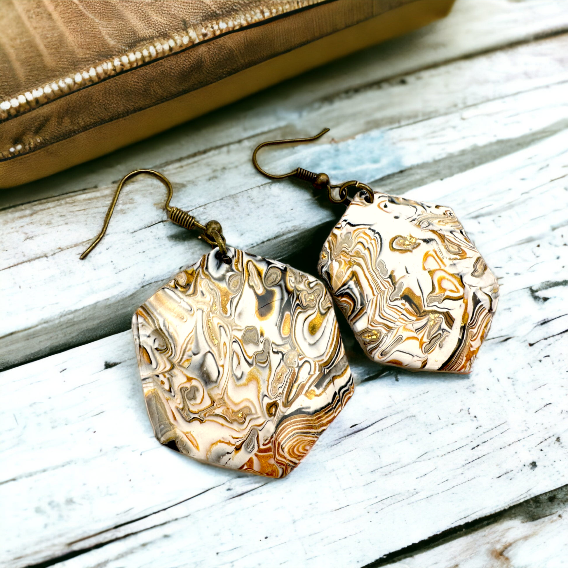 These Pretty Things Azura Collection Hexagon Hook Earrings