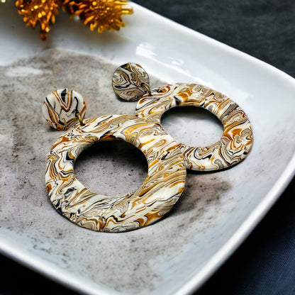 These Pretty Things Azura Collection Large Ring Post Earrings 