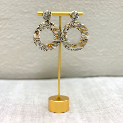 These Pretty Things Azura Collection Large Ring Post Earrings 